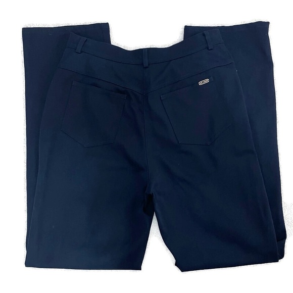 St. John Sport Women's Dark Blue Denim 5 Pocket Straight Leg Jeans Size 8 - Picture 3 of 7